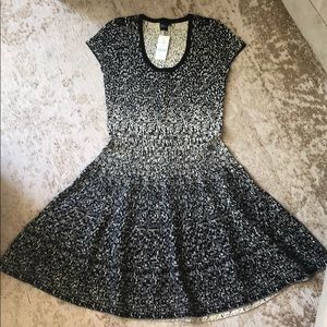 Black & Gold knit dress